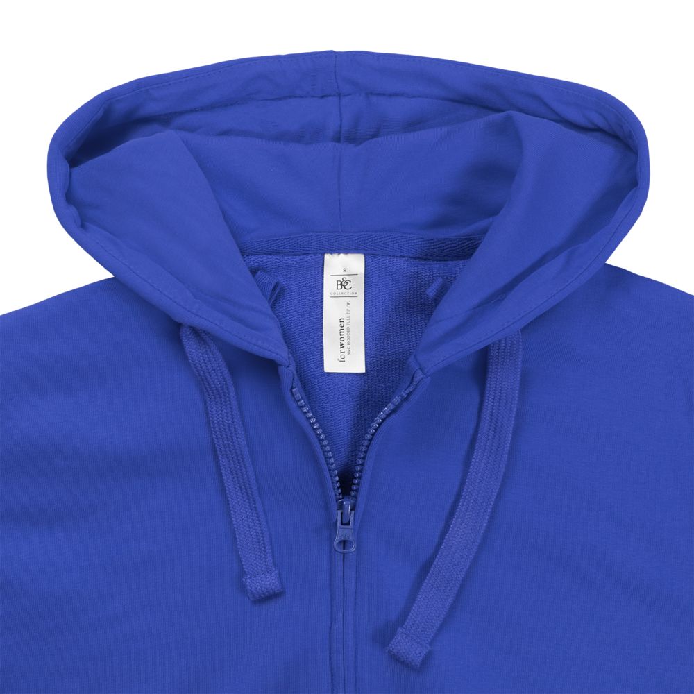 Толстовка женская Hooded Full Zip ярко-синяя в Самаре